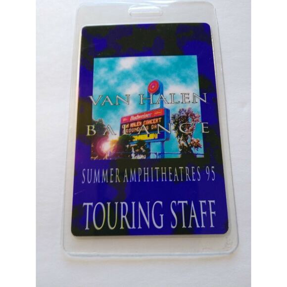 Van Halen Balance Touring Staff Backstage Pass Original 1995 Eddie Hard Rock - Picture 3 of 3
